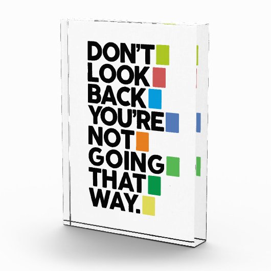 Don't look back fotoblokken (Rechts)