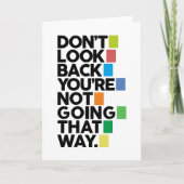 Don't look back kaart (Voorkant)