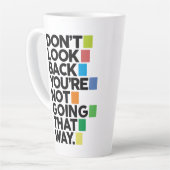 Don't look back latte mok (Linkerhoek)