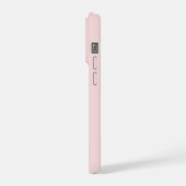 Don't Look Back Modern Uplifting Peachy Pink iPhone Hoesje (Linkerkant)