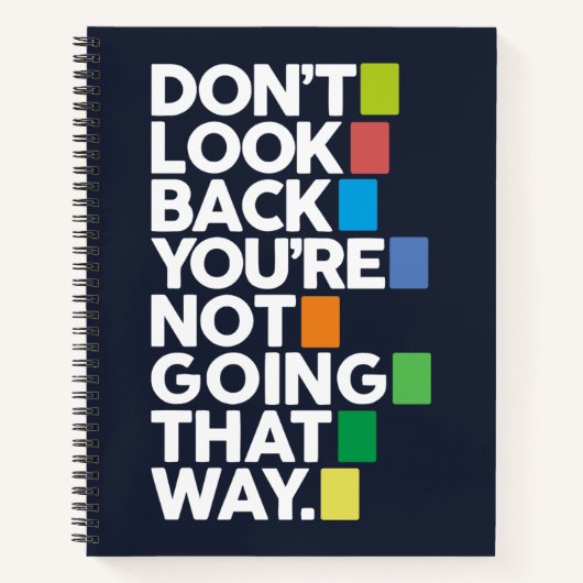 Don't look back notitieboek (Voorkant)