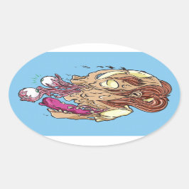 Don't look back! ovale sticker