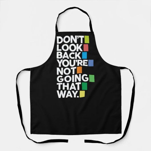 Don't look back schort (Voorkant)