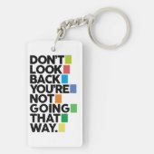 Don't look back sleutelhanger (achterkant)