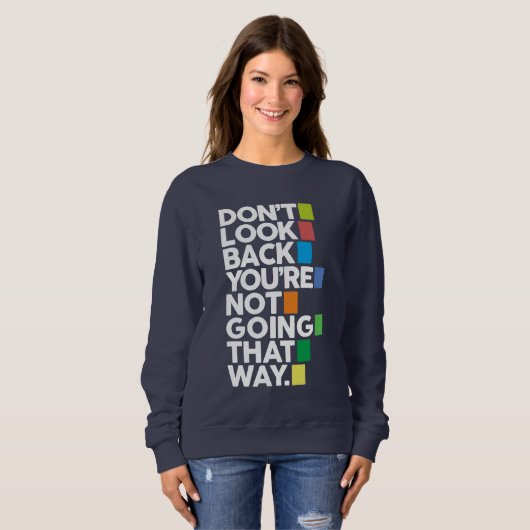 Don't look back trui (Voorkant volledig)