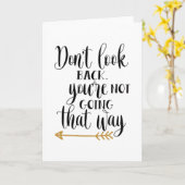 Don't look back. You're not going that way Kaart (Gele Bloem)
