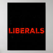 Don't Make Fun Of Liberals Without Me Funny Litica Poster (Voorkant)