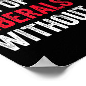 Don't Make Fun Of Liberals Without Me Funny Poster (Hoek)