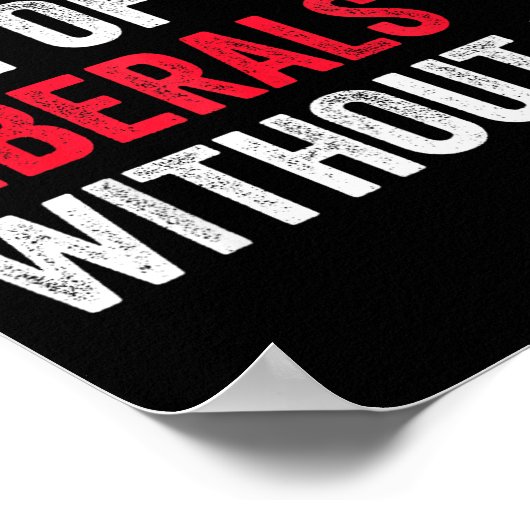 Don't Make Fun Of Liberals Without Me Funny  Poster (Hoek)