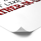 Don't Make Me Act Like My Father-in-law Shirt  Poster (Hoek)