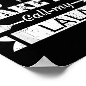 Don't Make Me Call My Lala Grandma Funny Granhild  Poster (Hoek)