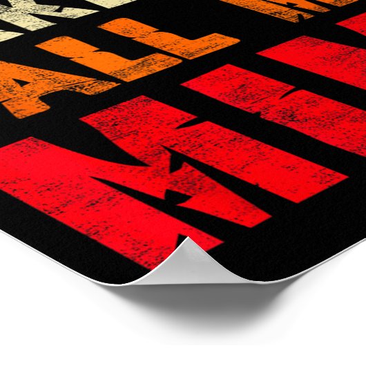 Don't Make Me Call My Mimi Grandma Funny Granhild Poster (Hoek)