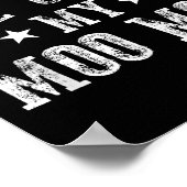 Don't Make Me Call My Moo Moo Grandma Funny Granhi Poster (Hoek)