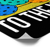 Dont Make Me Come To The Net Funny Ckleball  Poster (Hoek)