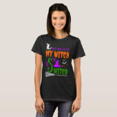 Don't Make Me Flip My Witch Switch Halloween witch T-shirt (Voorkant volledig)