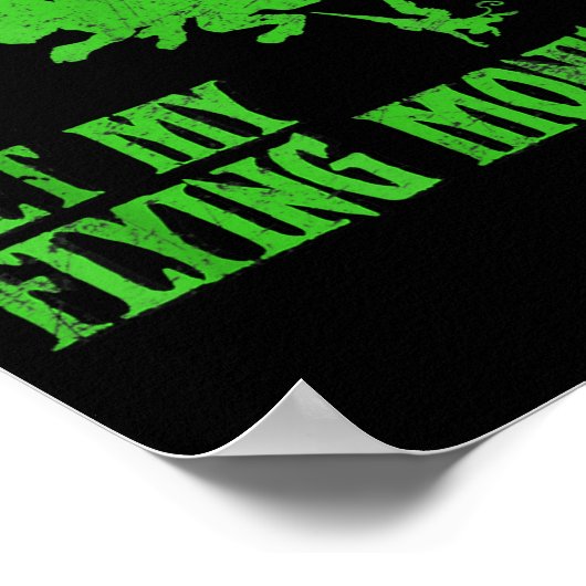 Dont Make Me Get Flying Monkeys Wizard Of Oz Wit  Poster (Hoek)