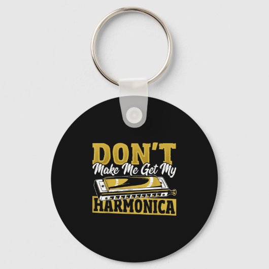 Don't Make Me Get My Harmonica Sleutelhanger (Voorkant)