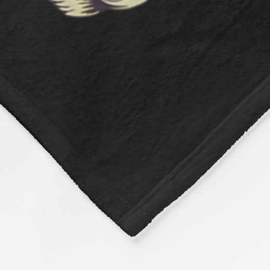 Don't Make Me Go All Voodoo On You Skeleton Mardi Fleece Deken (Hoek)