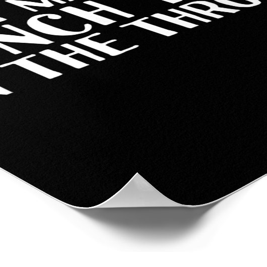 Don't Make Me Punch You In The Throa Funny  Poster (Hoek)