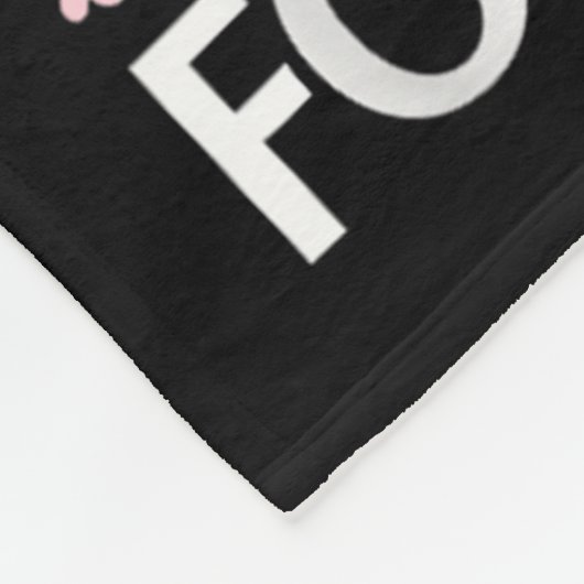 Don't Make Me Put My Foot Down Funny Flamingo Love Fleece Deken (Hoek)