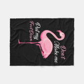 Don't Make Me Put My Foot Down Nk Flamingo Long Sl Fleece Deken (Voorkant (Horizontaal))