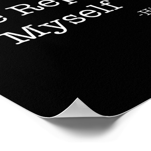 Don't Make Me Repeat Myself Funny Saying History L Poster (Hoek)