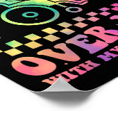 Don't Make Me Run Over You With My Wheelchair Hand Poster (Hoek)