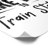 Don't Make Me Take You To The Train Station Quote  Poster (Hoek)