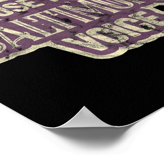 Don't Make Me Use My Baltimore Voice  Poster (Hoek)