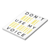 Don't Make Me Use My Bus Driver Voice bl Notitieblok (Linkerzijde)