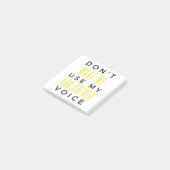 Don't Make Me Use My Bus Driver Voice bl Post-it® Notes (Schuin)