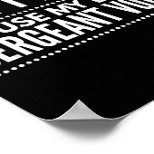 Don't Make Me Use My Drill Sergeant Voice Gift Poster (Hoek)