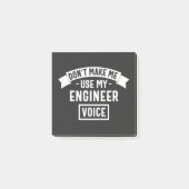 don't make me use my engineer voice post-it® notes (Voorkant)