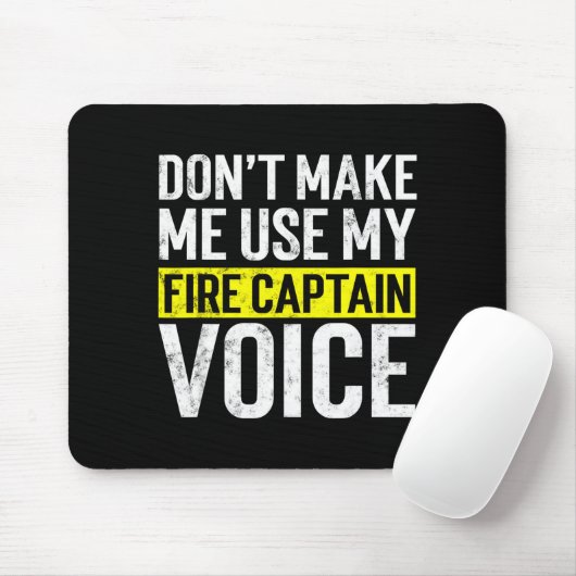 Don't Make Me Use My Firefighter Fire Captain Chie Muismat (Met muis)