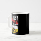 Don't Make Me Use My German Voice Funny Germany De Koffiemok (Voorkant links)