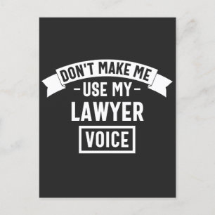 Don't make me use my lawyer voice feestdagenkaart