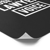 Don't make me use my lawyer voice poster (Hoek)