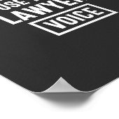 Don't make me use my lawyer voice poster (Hoek)