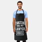 Don't make me use my lawyer voice schort (Gedragen)