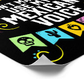 Dont Make Me Use My Mexican Voice Mexico Pride Poster (Hoek)