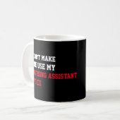 Don't Make Me Use My Nursing Assistant Voice Koffiemok (Voorkant links)