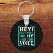 Don't Make Me Use My Pastor Voice Funny Pastor  Sleutelhanger (Voorkant)