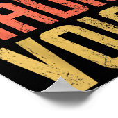 Don't Make Me Use My Radio Voice Funny Quote Retro Poster (Hoek)