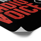 Don't Make Me Use My Radio Voice Ham Radio Operato Poster (Hoek)