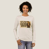 Don't Make me use my teacher voice Tri-Blend Shirt (Voorkant)