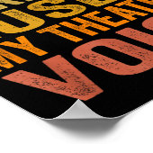 Don't Make Me Use My Theatre Voice - Funny Musical Poster (Hoek)