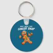 Don't Make This Ginger Snap Baker Gingerbread Chri Sleutelhanger (Voorkant)