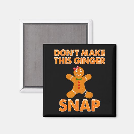 Don't Make This Ginger Snap Funny Joke Cookie Bake Magneet (Voorkant / Achterkant)