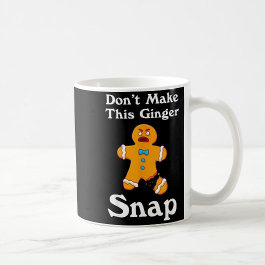 Don't Make This Ginger Snap Redhead Gift Christmas Koffiemok (Rechts)