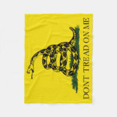 Dont me niet op de vlag van Gadsden Fleece Deken (Voorkant)